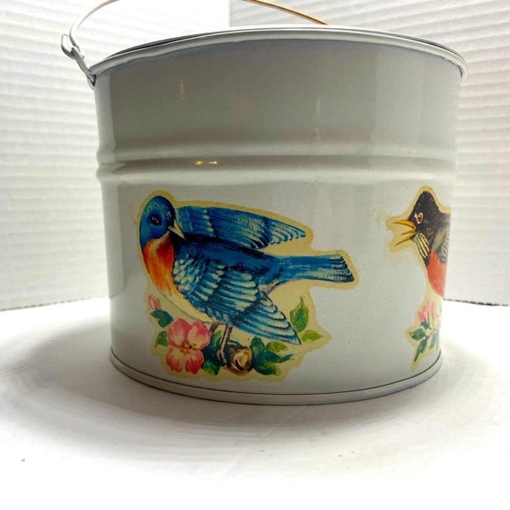 Vintage tiny tins with advertising still inside tin.